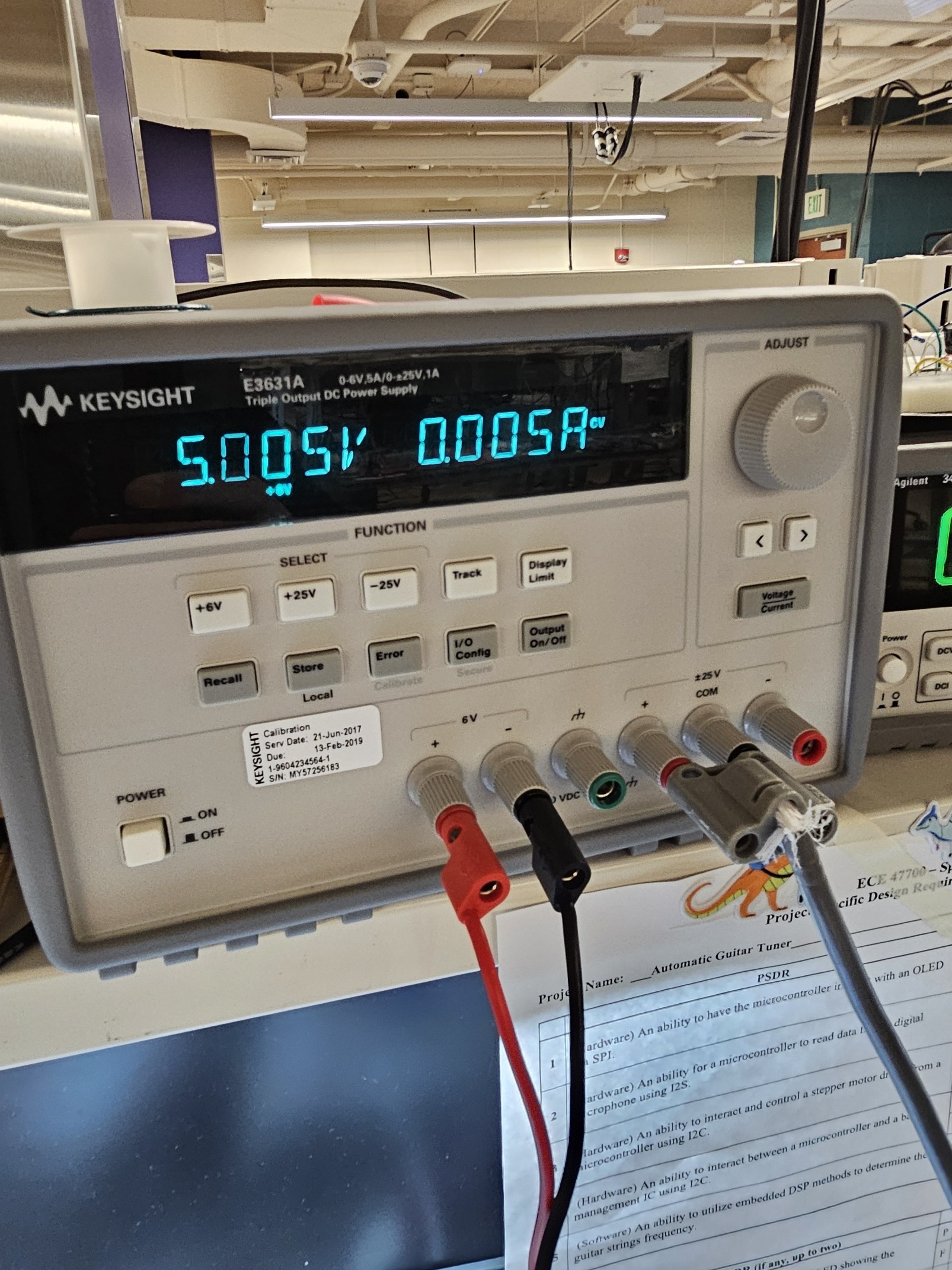 Power supply reading